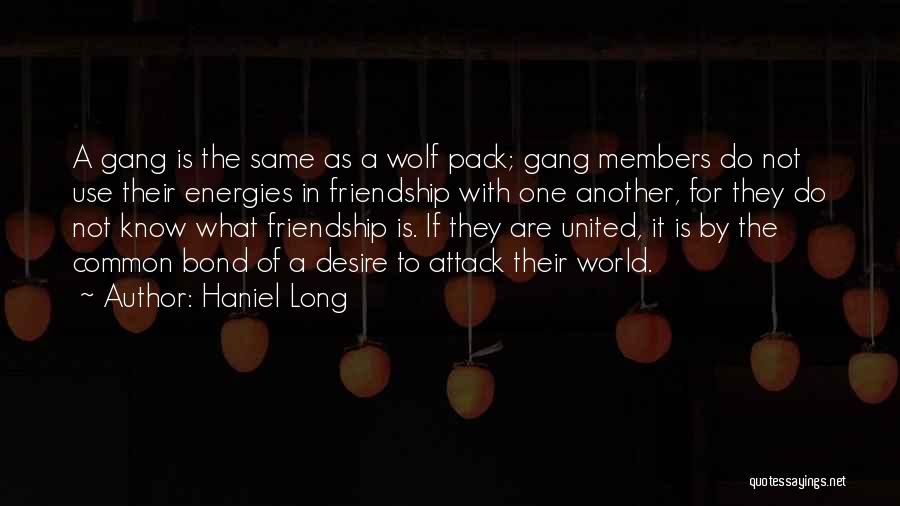 Gang Members Quotes By Haniel Long