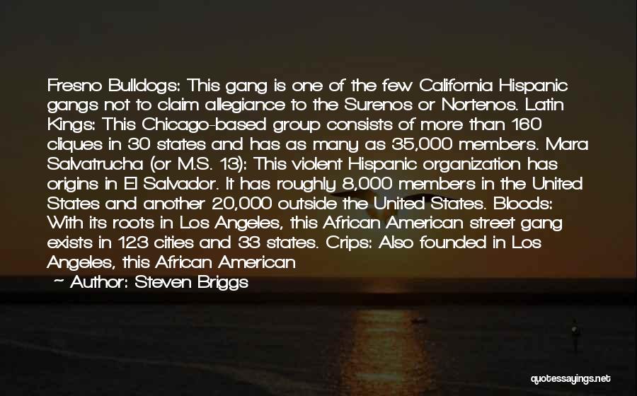 Gang Members Quotes By Steven Briggs