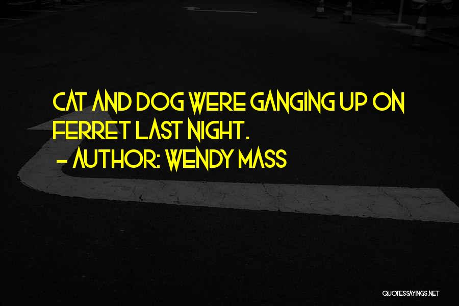 Ganging Up On Someone Quotes By Wendy Mass