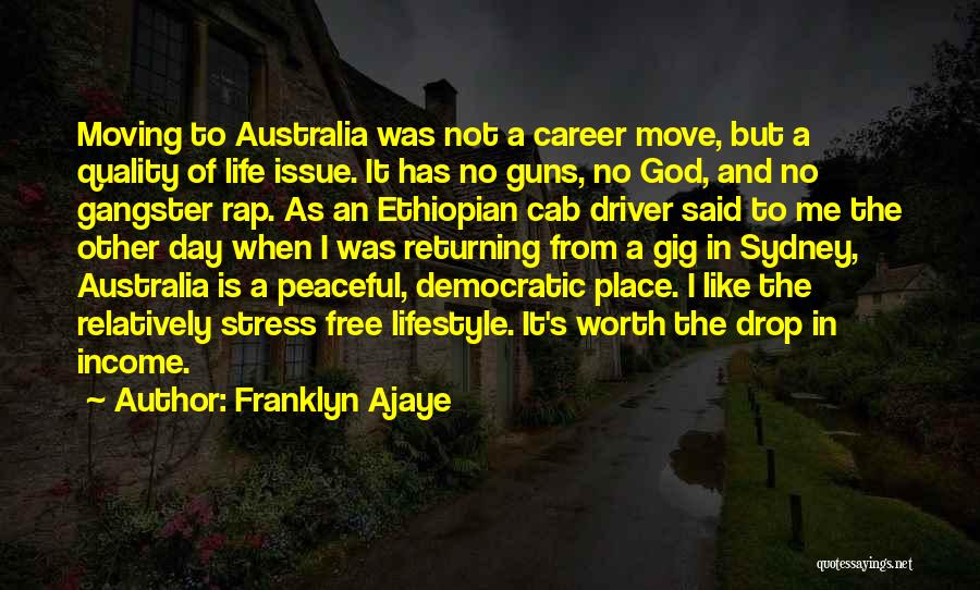 Gangster Rap Quotes By Franklyn Ajaye