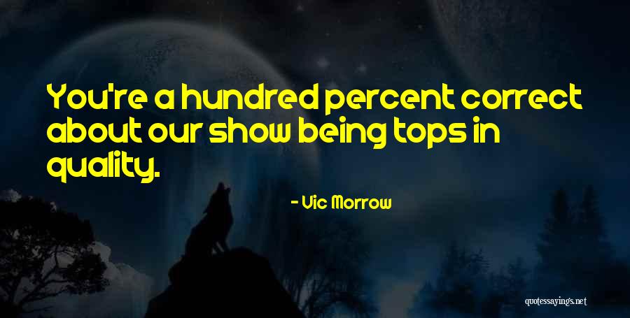 Gangus Cyst Quotes By Vic Morrow Gangus Cyst Quotes By Vic Morrow