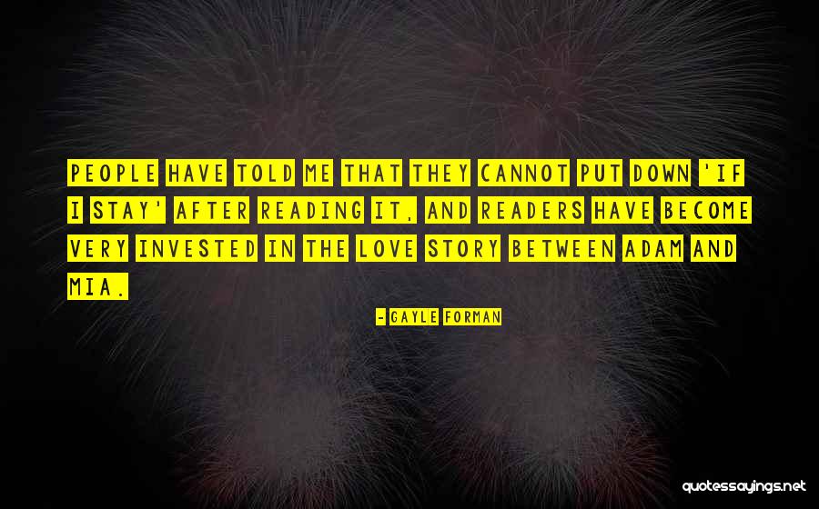 Ganieve Quotes By Gayle Forman Ganieve Quotes By Gayle Forman