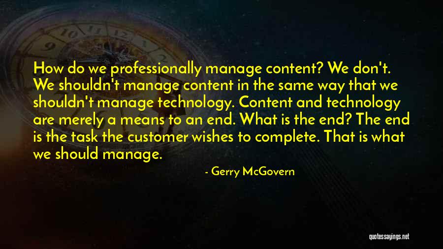 Ganzenpoot Quotes By Gerry McGovern Ganzenpoot Quotes By Gerry McGovern