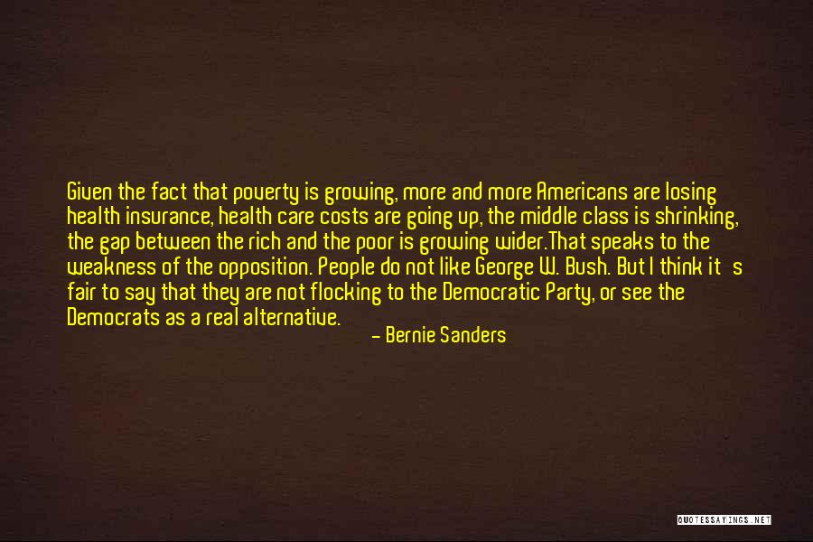 Gap Between Rich And Poor Quotes By Bernie Sanders