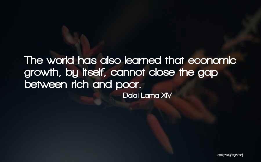 Gap Between Rich And Poor Quotes By Dalai Lama XIV