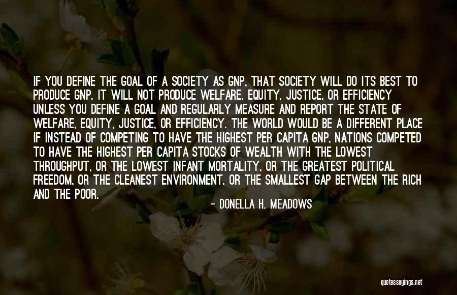 Gap Between Rich And Poor Quotes By Donella H. Meadows