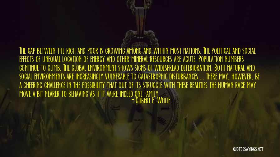 Gap Between Rich And Poor Quotes By Gilbert F. White