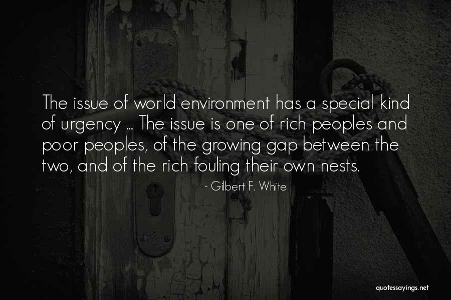 Gap Between Rich And Poor Quotes By Gilbert F. White