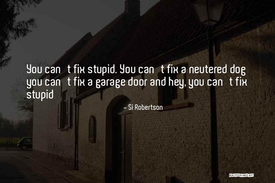 Garage Doors Quotes By Si Robertson