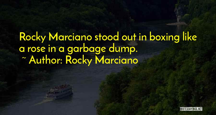 Garbage In Garbage Out Quotes By Rocky Marciano