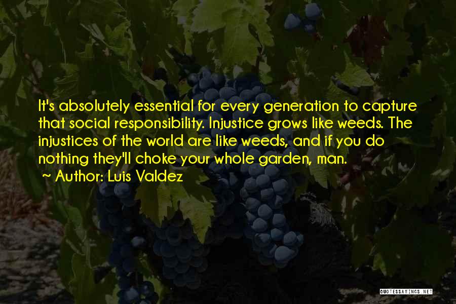 Garden Weeds Quotes By Luis Valdez