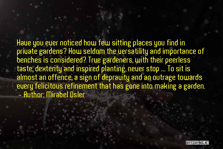Gardeners Quotes By Mirabel Osler