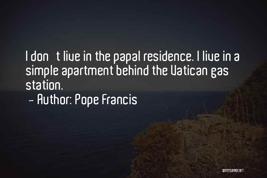 Gas Station Quotes By Pope Francis
