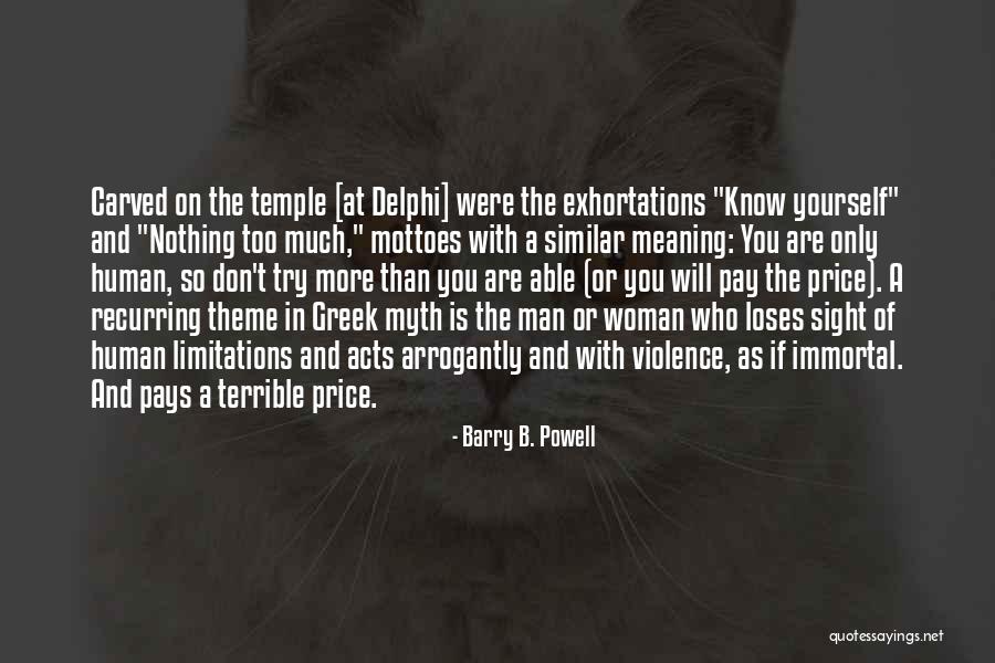 Gasaupatiurebeli Quotes By Barry B. Powell Gasaupatiurebeli Quotes By Barry B. Powell