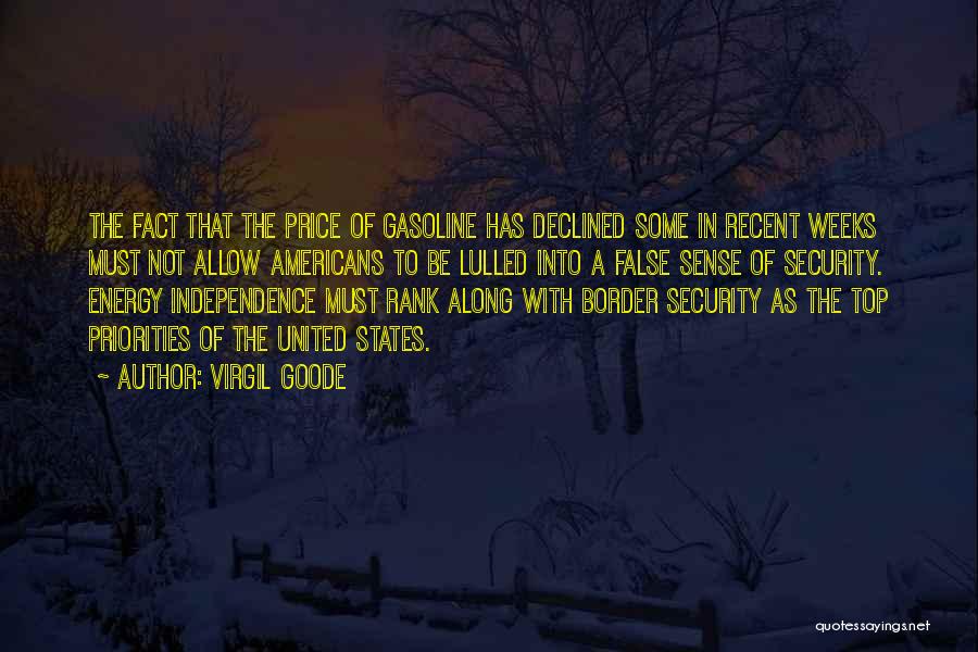 Gasoline Price Quotes By Virgil Goode