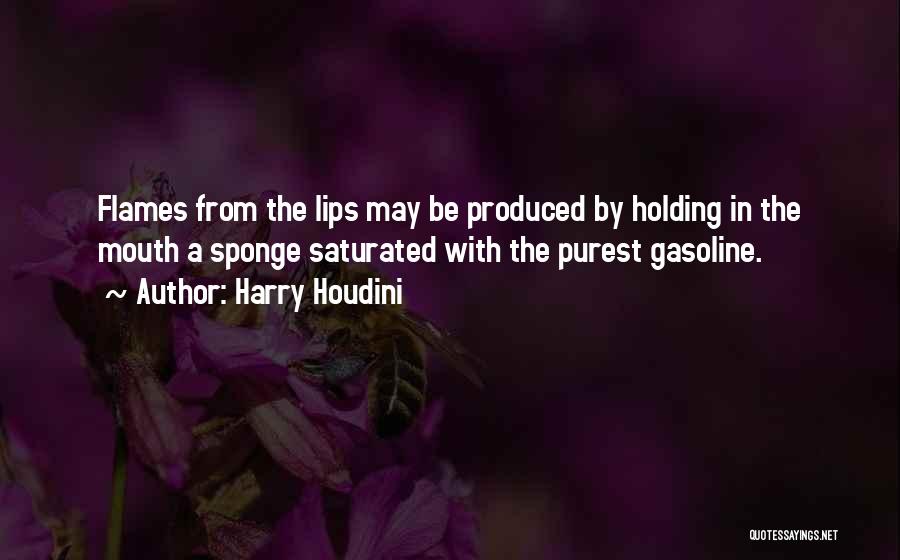 Gasoline Quotes By Harry Houdini