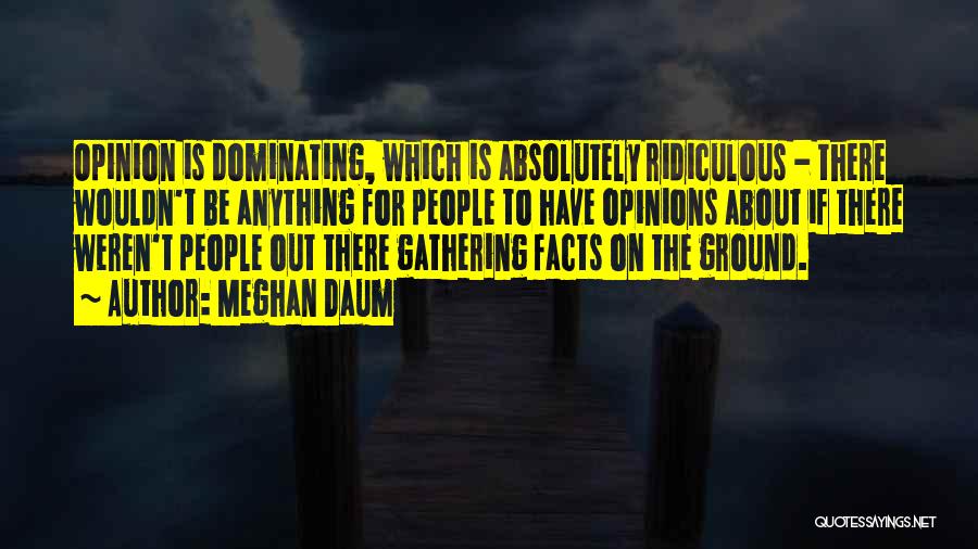 Gathering Facts Quotes By Meghan Daum
