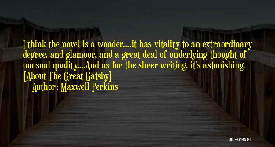 Gatsby Past Quotes By Maxwell Perkins