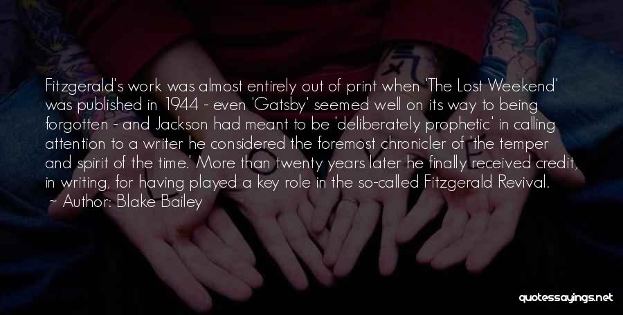 Gatsby Quotes By Blake Bailey