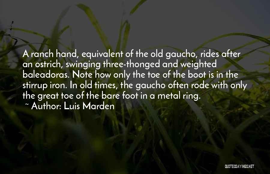 Gaucho Quotes By Luis Marden