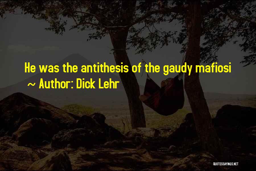 Gaudy Quotes By Dick Lehr