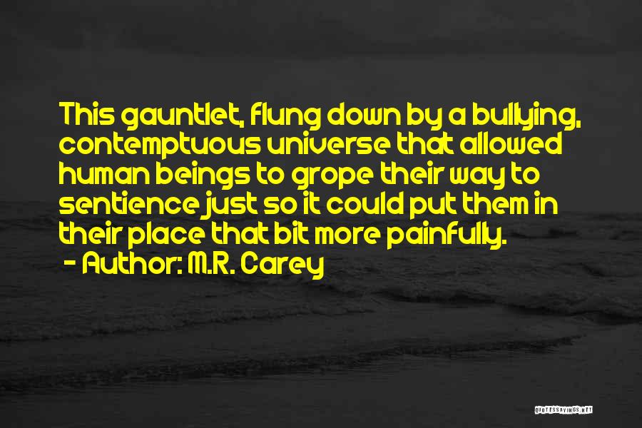 Gauntlet Quotes By M.R. Carey