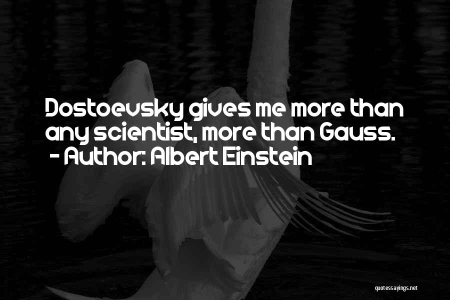 Gauss Quotes By Albert Einstein
