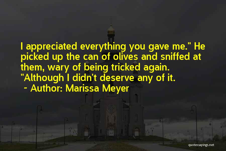 Gave Up Everything Quotes By Marissa Meyer
