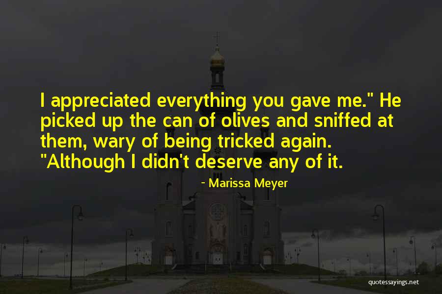 Gave Up Everything Quotes By Marissa Meyer