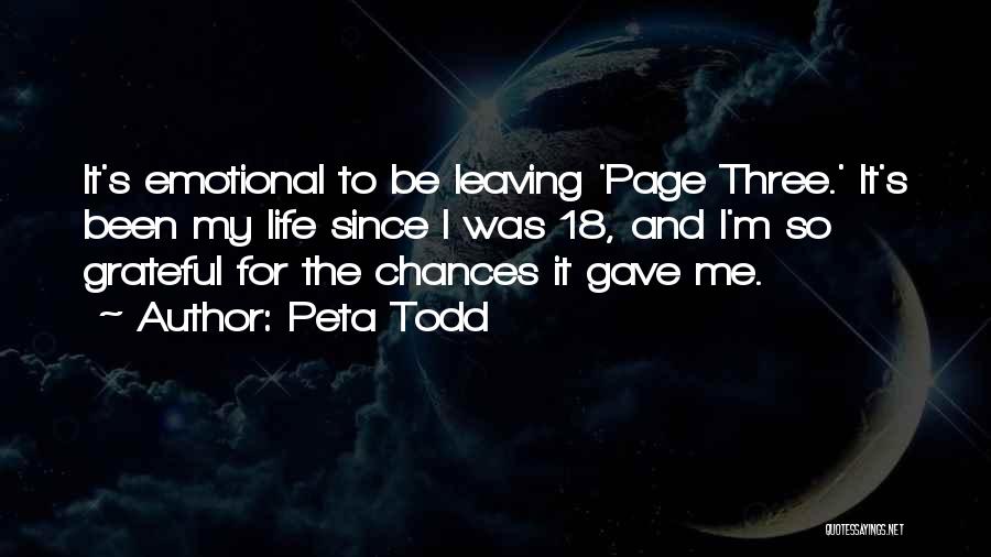 Gave You Too Many Chances Quotes By Peta Todd