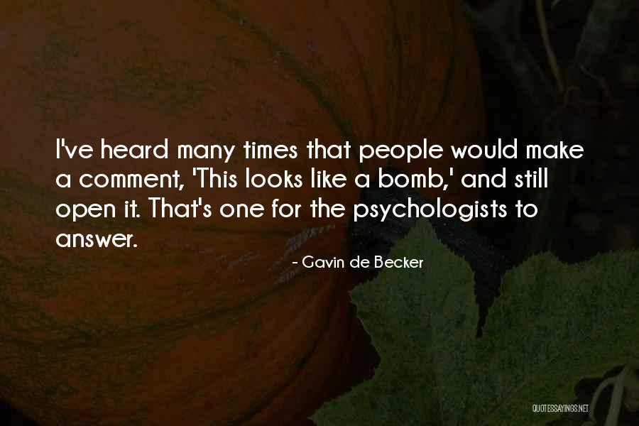 Gavin De Becker Quotes 294378