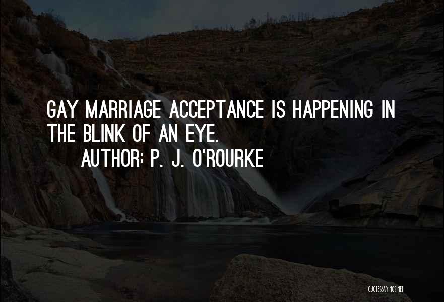 Gay Acceptance Quotes By P. J. O'Rourke
