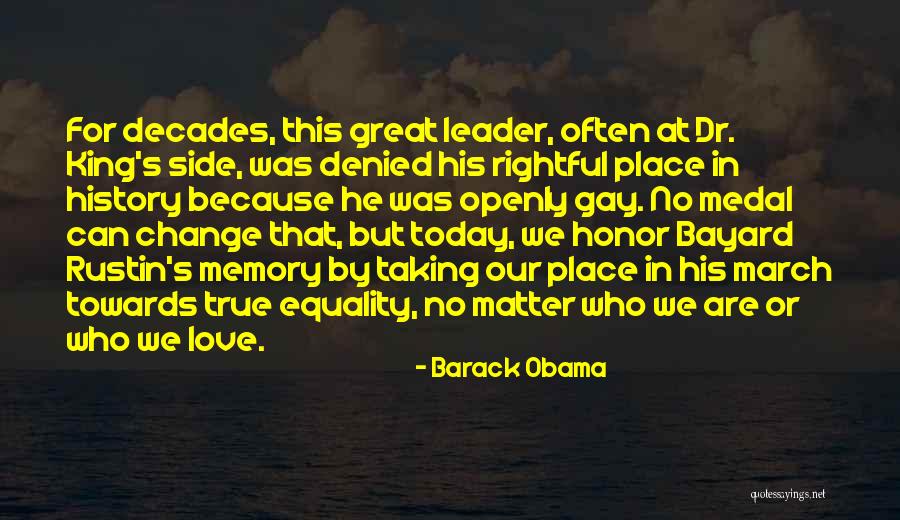 Gay Equality Quotes By Barack Obama