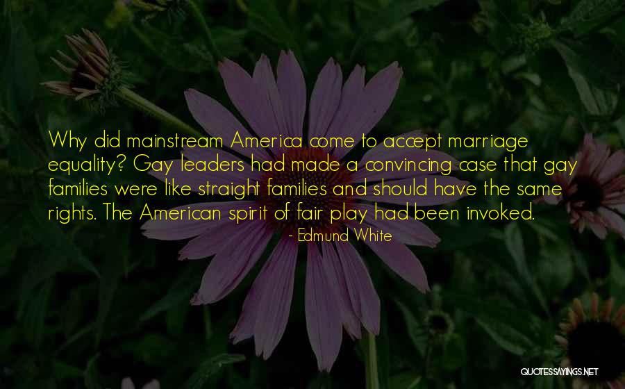 Gay Equality Quotes By Edmund White