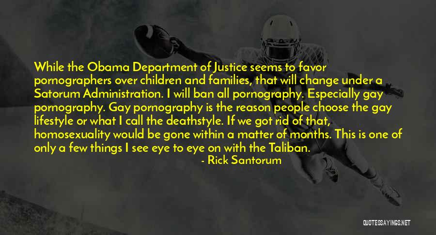 Gay Families Quotes By Rick Santorum