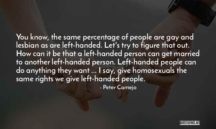 Gay Lesbian Rights Quotes By Peter Camejo Gay Lesbian Rights Quotes By Peter Camejo