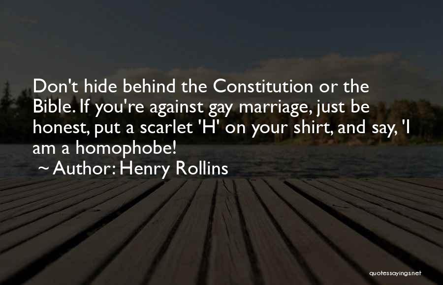 Gay Marriage Against Quotes By Henry Rollins