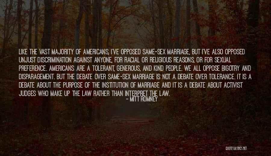 Gay Marriage Against Quotes By Mitt Romney