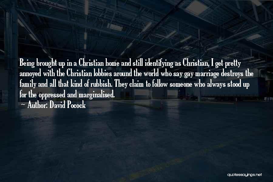 Gay Marriage And Family Quotes By David Pocock
