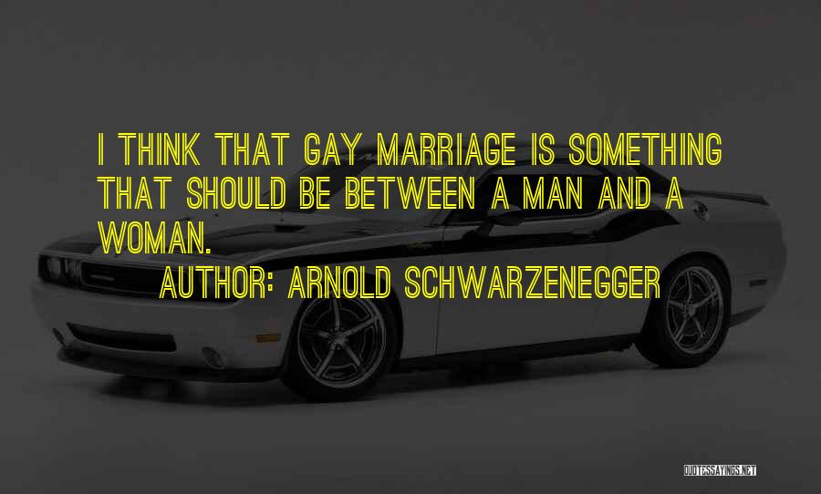 Gay Marriage Quotes By Arnold Schwarzenegger