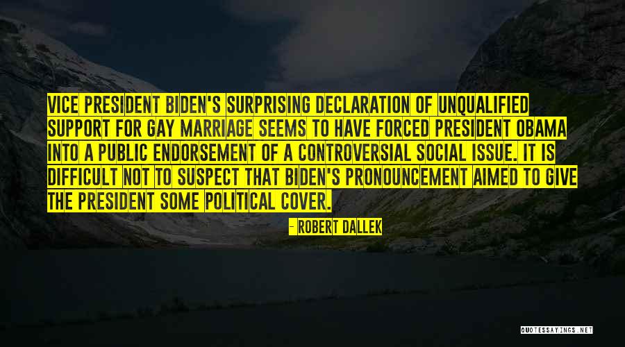 Gay Marriage Quotes By Robert Dallek