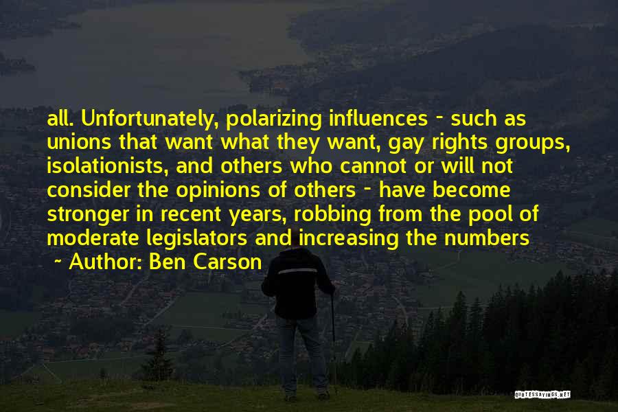 Gay Unions Quotes By Ben Carson