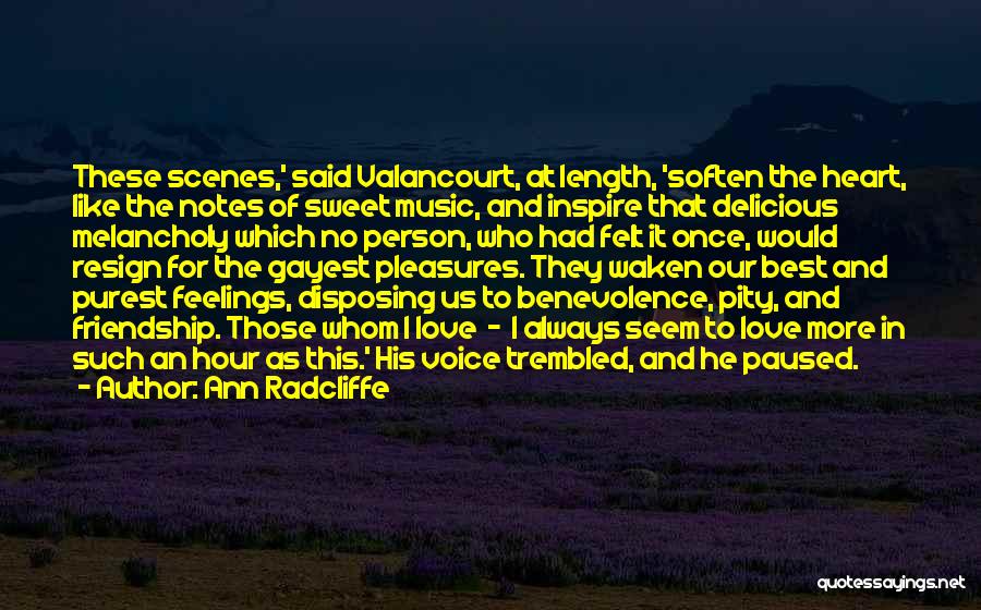 Gayest Love Quotes By Ann Radcliffe Gayest Love Quotes By Ann Radcliffe