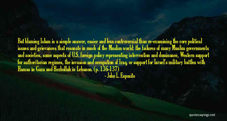 Gaza Israel Quotes By John L. Esposito