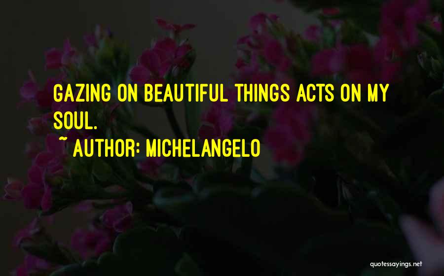 Gazing Quotes By Michelangelo