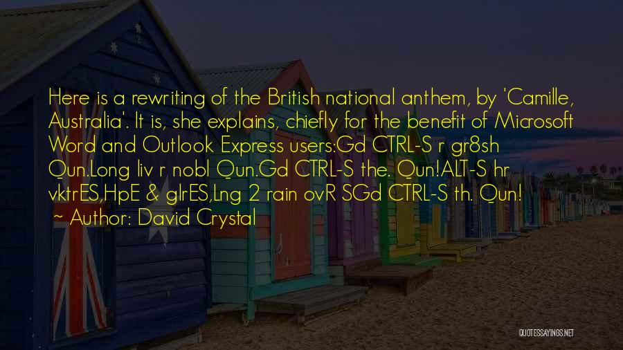 Gd Quotes By David Crystal