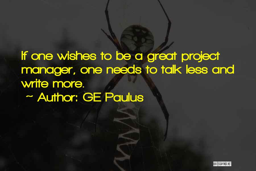 GE Paulus Quotes 2154663