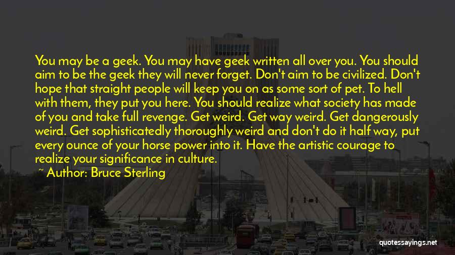 Geek Quotes By Bruce Sterling