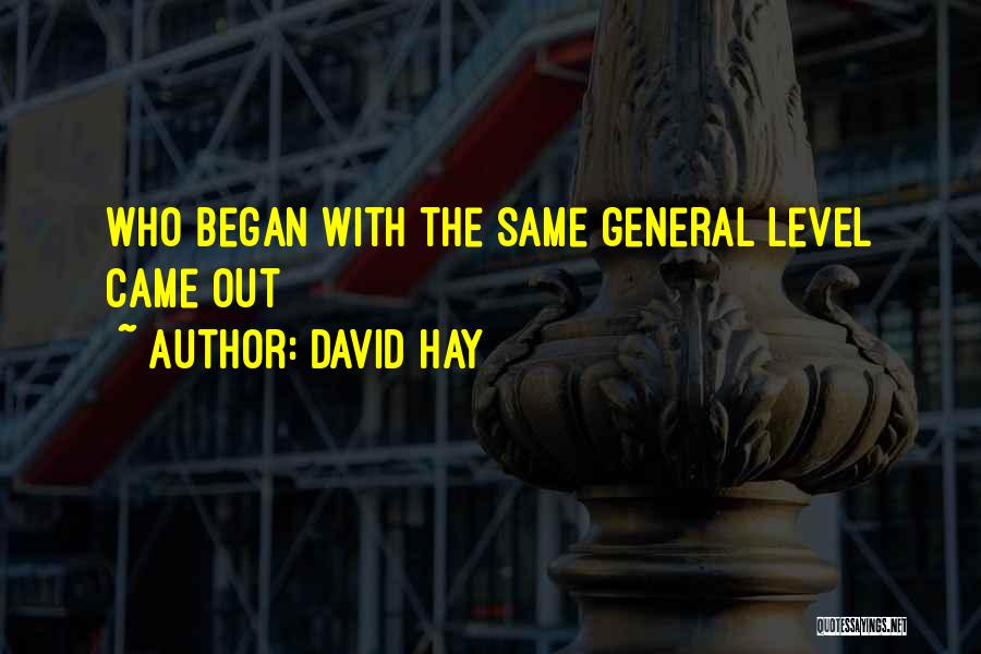 Gemlite Quotes By David Hay