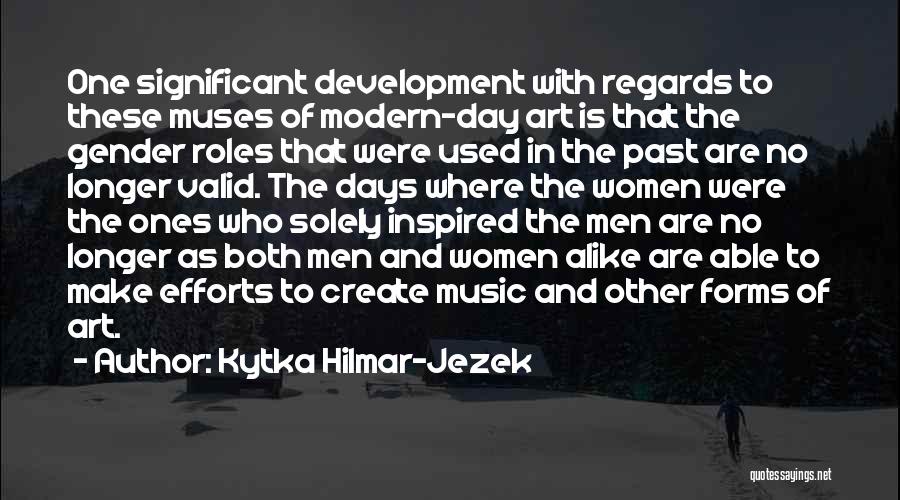 Gender And Development Quotes By Kytka Hilmar-Jezek